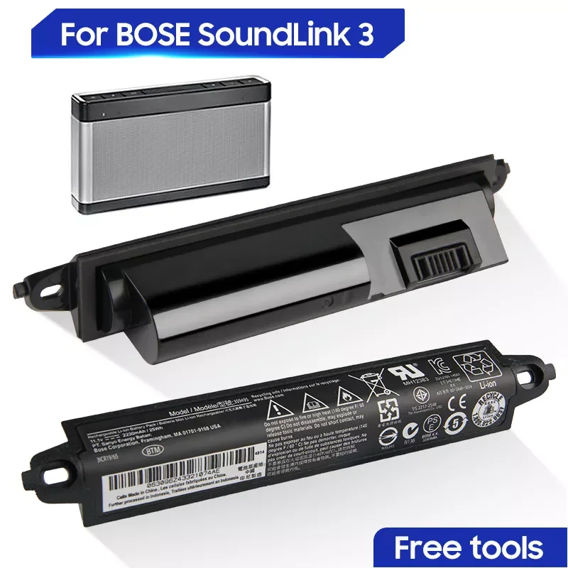 Original Replacement Battery For BOSE SoundLink 3 359495 330107 359498 330105 330105A 330107A Genuine Battery 2230mAh
Original Replacement Battery For BOSE SoundLink 3 359495 330107 359498 330105 330105A 330107A Genuine Battery 2230mAh