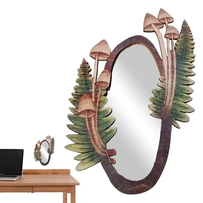 Decorative Wall Mirror Wooden Mushroom Framed Mirror Portable Mirror Decoration For Makeup Dressing Table Home Decoration
Decorative Wall Mirror Wooden Mushroom Framed Mirror Portable Mirror Decoration For Makeup Dressing Table Home Decoration