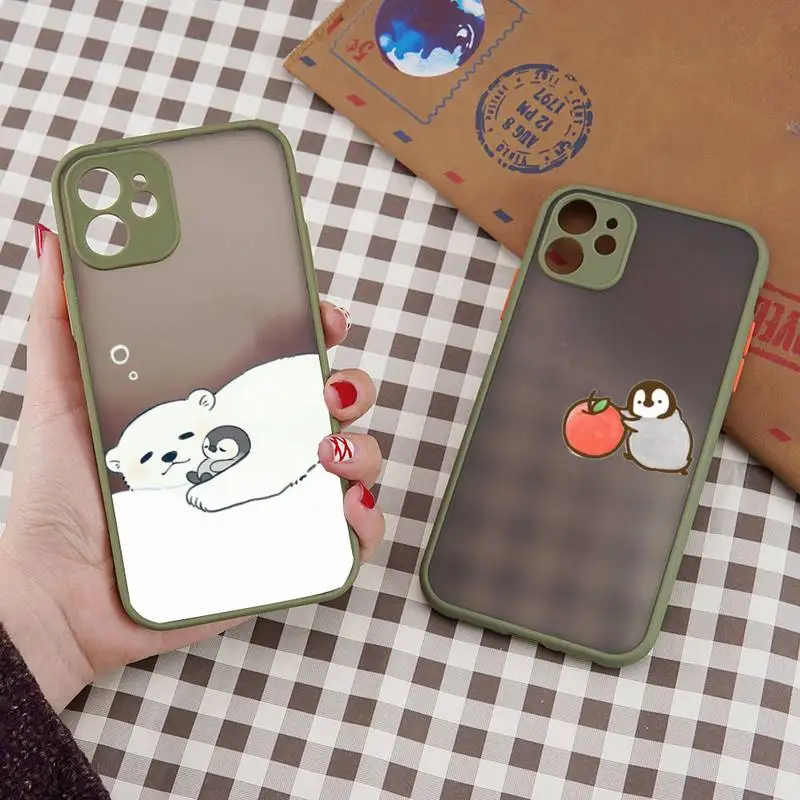 cute penguin polar bear couple Phone Case For iPhone 13 12 11 Mini Pro XR XS Max 7 8 Plus X Matte transparent Back Cover
cute penguin polar bear couple Phone Case For iPhone 13 12 11 Mini Pro XR XS Max 7 8 Plus X Matte transparent Back Cover