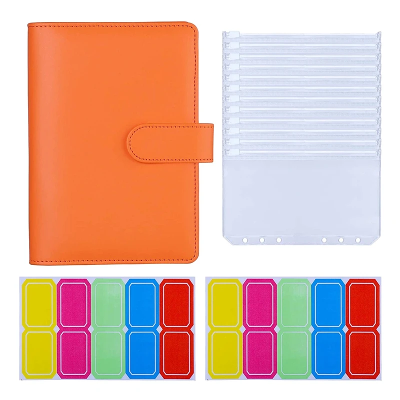 13Pcs A6 Binder Pockets with A6 PU Leather Binder Sleeve 6-Ring Budget Binder with Cash Envelope, Budget Envelope System
13Pcs A6 Binder Pockets with A6 PU Leather Binder Sleeve 6-Ring Budget Binder with Cash Envelope, Budget Envelope System