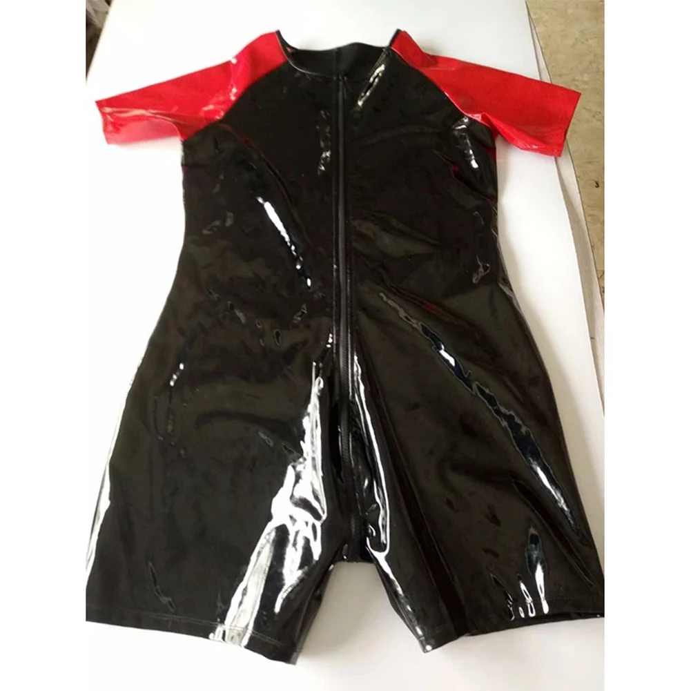 Men Zip Short Sleeve Jumpsuits Motorcycling Patent Leather One-piece Bodysuit Party Night Clubwear Rompers Wet Look Playsuit
Men Zip Short Sleeve Jumpsuits Motorcycling Patent Leather One-piece Bodysuit Party Night Clubwear Rompers Wet Look Playsuit