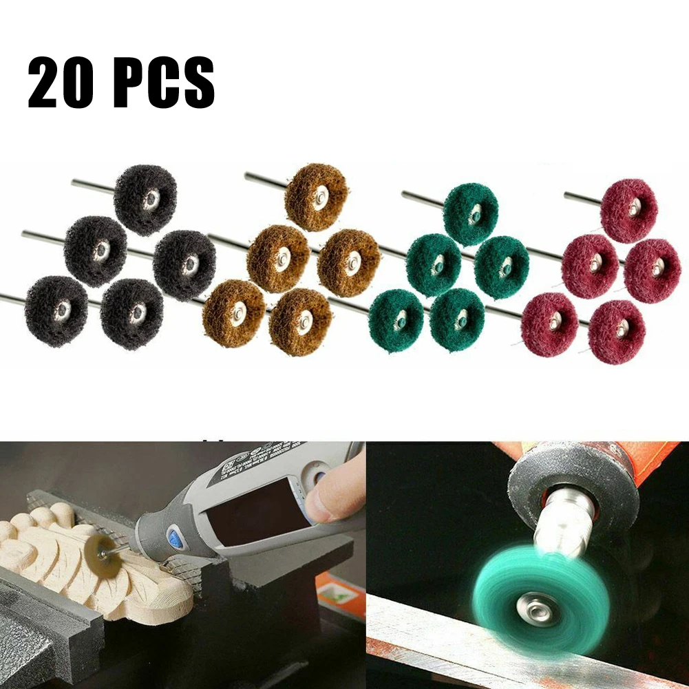 20pcs Abrasive Wheel 3mm Shank Nylon Buffing Brush Grinding Wheel Rotary Tool Accessories Abrasive Brush Rust Remover Tool
20pcs Abrasive Wheel 3mm Shank Nylon Buffing Brush Grinding Wheel Rotary Tool Accessories Abrasive Brush Rust Remover Tool