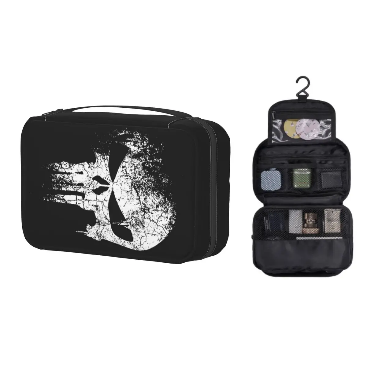 Hanging Travel Skeleton Skull Heavy Metal Toiletry Bag Folding Cosmetic Makeup Organizer for Women Beauty Storage Dopp Kit Box
Hanging Travel Skeleton Skull Heavy Metal Toiletry Bag Folding Cosmetic Makeup Organizer for Women Beauty Storage Dopp Kit Box
