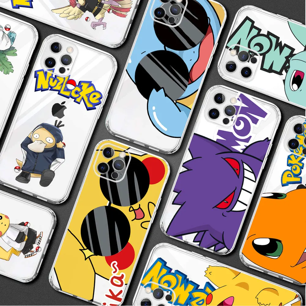 Sunglasses Pikachu Squirtle Case for Apple iPhone 13 11 Pro Max 12 Mini 8 7 Plus XR X XS Soft Phone Funda 6 6S SE Silicone Cover
Sunglasses Pikachu Squirtle Case for Apple iPhone 13 11 Pro Max 12 Mini 8 7 Plus XR X XS Soft Phone Funda 6 6S SE Silicone Cover