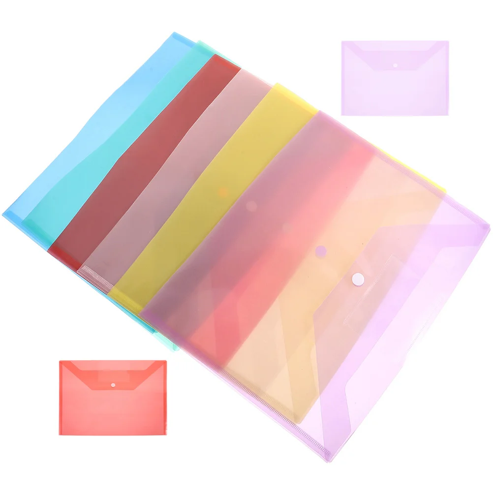 Folder Waterproof Pouches File Storage Bags Snap Button Plastic Envelopes Design Holders
Folder Waterproof Pouches File Storage Bags Snap Button Plastic Envelopes Design Holders
