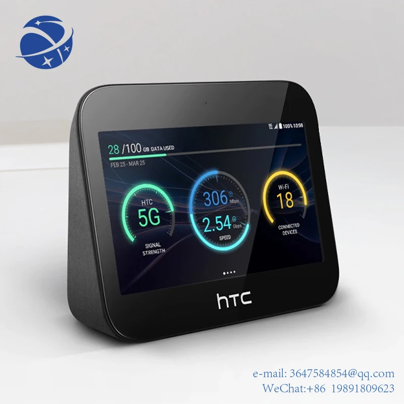 Yun yi5-дюймовый сенсорный экран, разблокированный HT C Smart HUD US Band N41, Мобильный Wi-Fi роутер Cat20, батарея 7660 мАч, N78 5G modemwireless dr
Yun yi5-дюймовый сенсорный экран, разблокированный HT C Smart HUD US Band N41, Мобильный Wi-Fi роутер Cat20, батарея 7660 мАч, N78 5G modemwireless dr