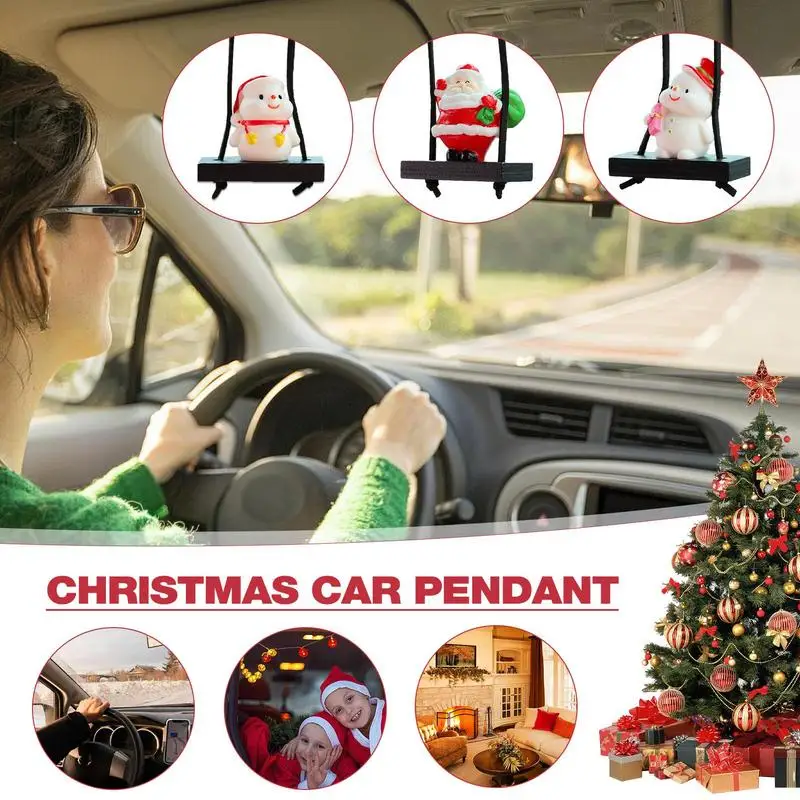 Christmas Pendant Auto Interior Hanging Christmas Tree Ornaments Swing Design Cute Santa Claus Decor For Vehicles Decoration
Christmas Pendant Auto Interior Hanging Christmas Tree Ornaments Swing Design Cute Santa Claus Decor For Vehicles Decoration