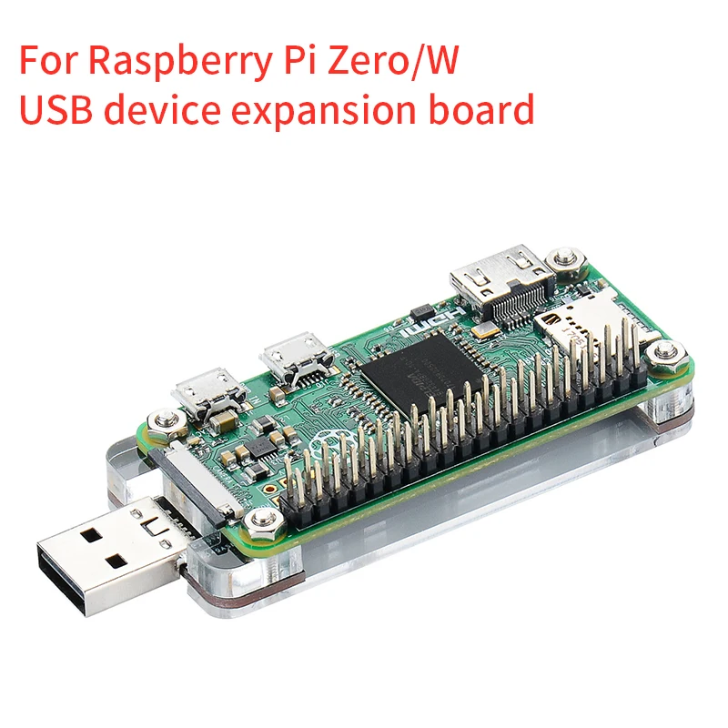 Raspberry Pi Zero/W USB плата расширения устройства для с акриловой защитной крышкой