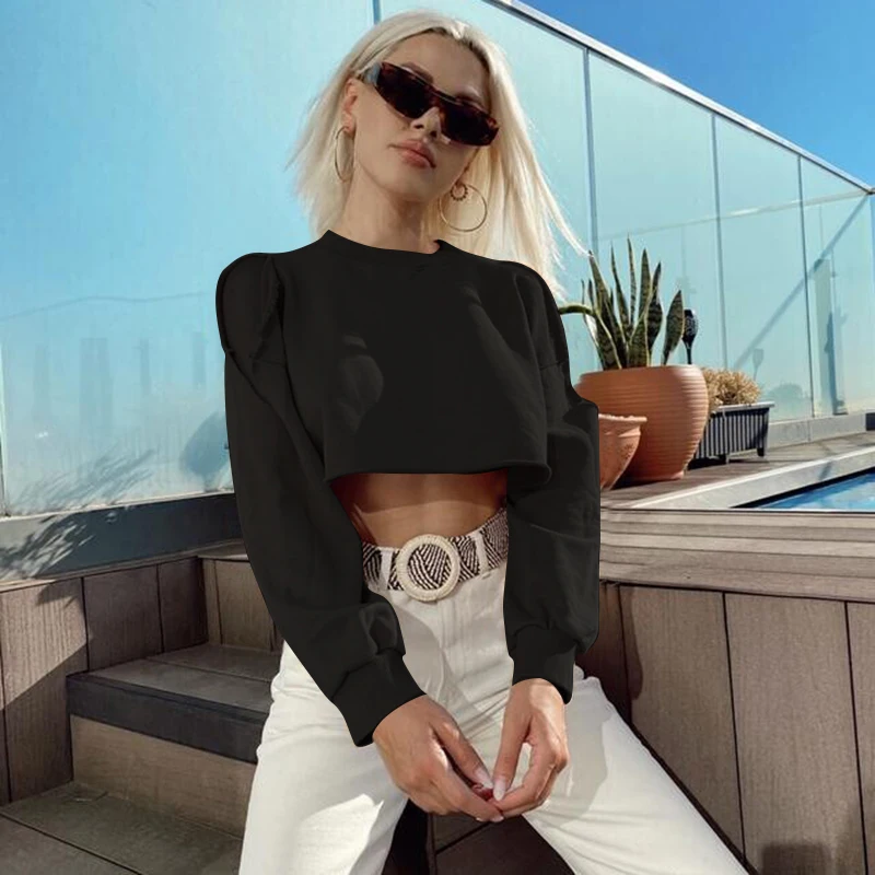 Seven-point Long-sleeved O-neck Waist Fashion Sexy Autumn Stretch Slim-fitting Sweater Women's Kawaii Strapless Loose Short Top
Seven-point Long-sleeved O-neck Waist Fashion Sexy Autumn Stretch Slim-fitting Sweater Women's Kawaii Strapless Loose Short Top