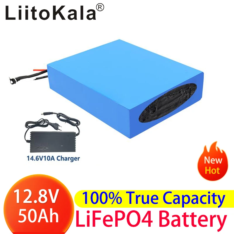 LiitoKala 12v 12.8v 50AH lifepo4 battery 12V 30Ah with BMS for golf trolly Audio speaker LED light 12V battery RV Xenon light
LiitoKala 12v 12.8v 50AH lifepo4 battery 12V 30Ah with BMS for golf trolly Audio speaker LED light 12V battery RV Xenon light