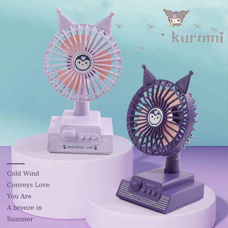 Sanrio Kuromi Handheld Small Fan Kawaii Cartoon Printing Usb Interface Summer Student Desktop Electric Portable Air Cooler Gift
Sanrio Kuromi Handheld Small Fan Kawaii Cartoon Printing Usb Interface Summer Student Desktop Electric Portable Air Cooler Gift