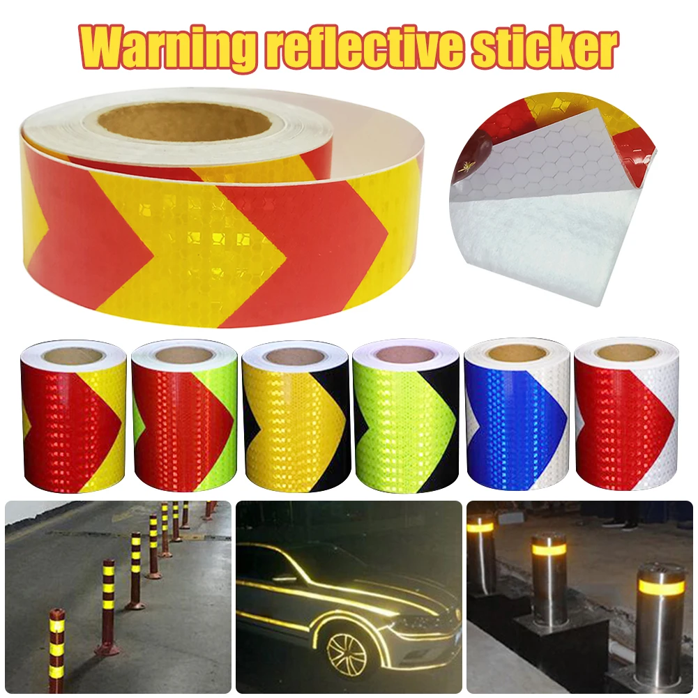 5cm*1000cm Car Arrow Reflective Tape Decoration Stickers Traffic Safety Warning Reflection Tape Film Reflector Sign Sticker Roll 
5cm*1000cm Car Arrow Reflective Tape Decoration Stickers Traffic Safety Warning Reflection Tape Film Reflector Sign Sticker Roll
