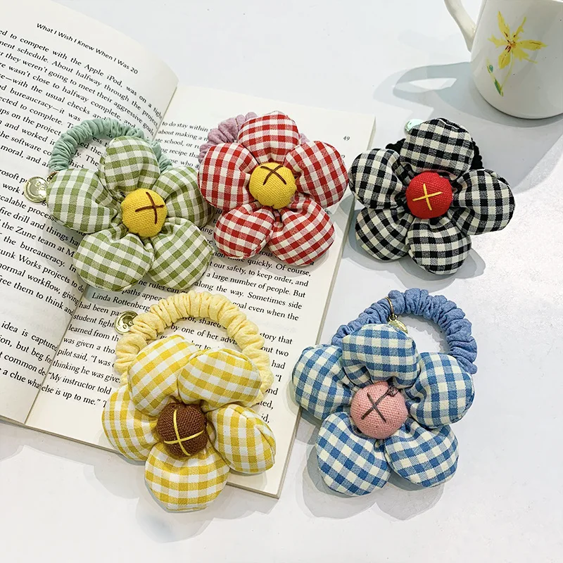 2pc Korean Plaid Flower Elasticity Hair Ties Hair Scrunchies for Women Girls Child Holiday Party Hair Rings Rope Accessories
2pc Korean Plaid Flower Elasticity Hair Ties Hair Scrunchies for Women Girls Child Holiday Party Hair Rings Rope Accessories