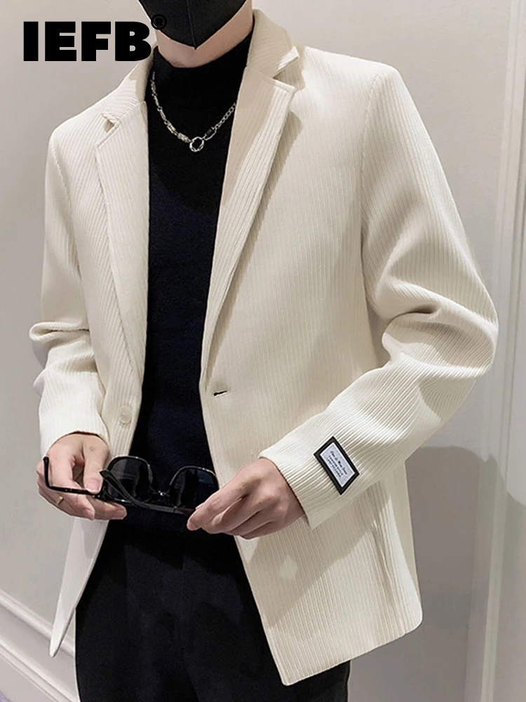 IEFB 2022 Early Autumn Stripe Korean Casual Men Suit Coat Solid Color Blazer Long Sleeve Temperament Male Jacket 9A4921
IEFB 2022 Early Autumn Stripe Korean Casual Men Suit Coat Solid Color Blazer Long Sleeve Temperament Male Jacket 9A4921