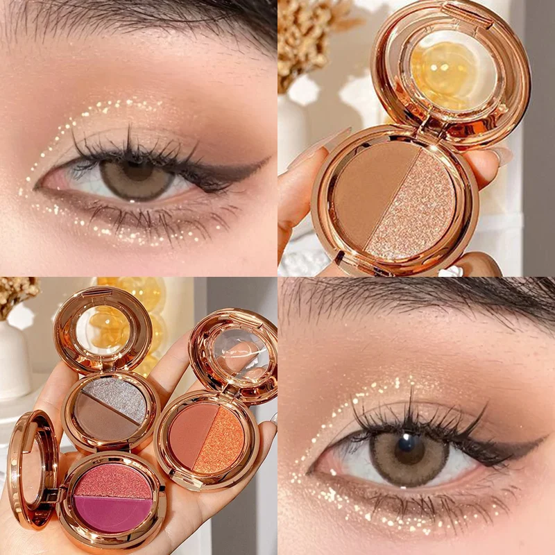 Two-color Glitter Eyeshadow Palette Waterproof Lasting Easy To Color Eyes Pigment Matte Pearlescent Eyeshadow Highlighter Powder
Two-color Glitter Eyeshadow Palette Waterproof Lasting Easy To Color Eyes Pigment Matte Pearlescent Eyeshadow Highlighter Powder