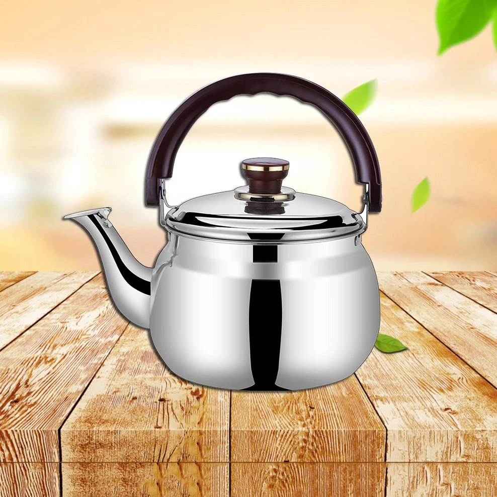 Stainless Steel Boiling Water Kettle Thicken Large Capacity Whistling Pot Beep Reminder Teapot Suitable For Induction Cooker 
Stainless Steel Boiling Water Kettle Thicken Large Capacity Whistling Pot Beep Reminder Teapot Suitable For Induction Cooker