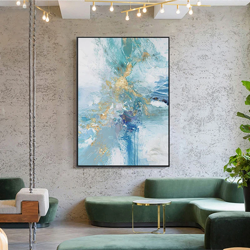 Blue Green Abstract Art Watercolor Canvas Oil Painting Texture Nordic Wall Art Posters and Prints Pictures for Home Decoration
Blue Green Abstract Art Watercolor Canvas Oil Painting Texture Nordic Wall Art Posters and Prints Pictures for Home Decoration