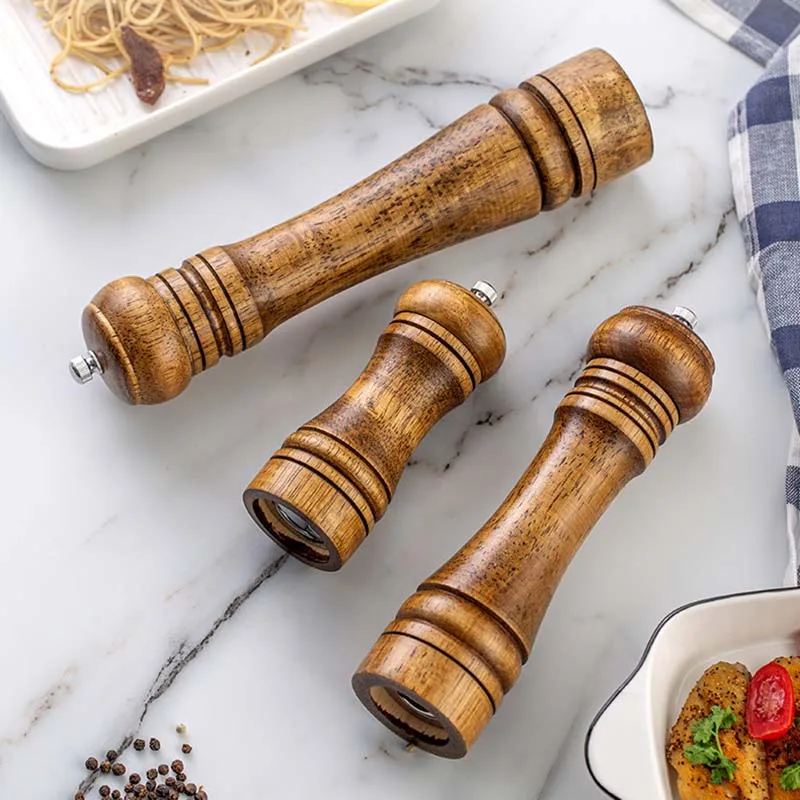 1Pcs Multipurpose S/M/L Salt and Pepper Grinder Solid Wood Spice Mill Wood/Ceramic adjustable Kitchen Cooking Tools
1Pcs Multipurpose S/M/L Salt and Pepper Grinder Solid Wood Spice Mill Wood/Ceramic adjustable Kitchen Cooking Tools