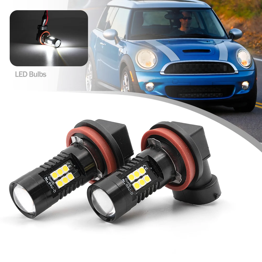 2 шт. для Mini Cooper R50 R53 R55 R56 R57 R58 Roadster R59 MK1 Countryman R60 H11 H8 светодиодная противотуманная фара автомобиля лампа передней фары 
2 шт. для Mini Cooper R50 R53 R55 R56 R57 R58 Roadster R59 MK1 Countryman R60 H11 H8 светодиодная противотуманная фара автомобиля лампа передней фары