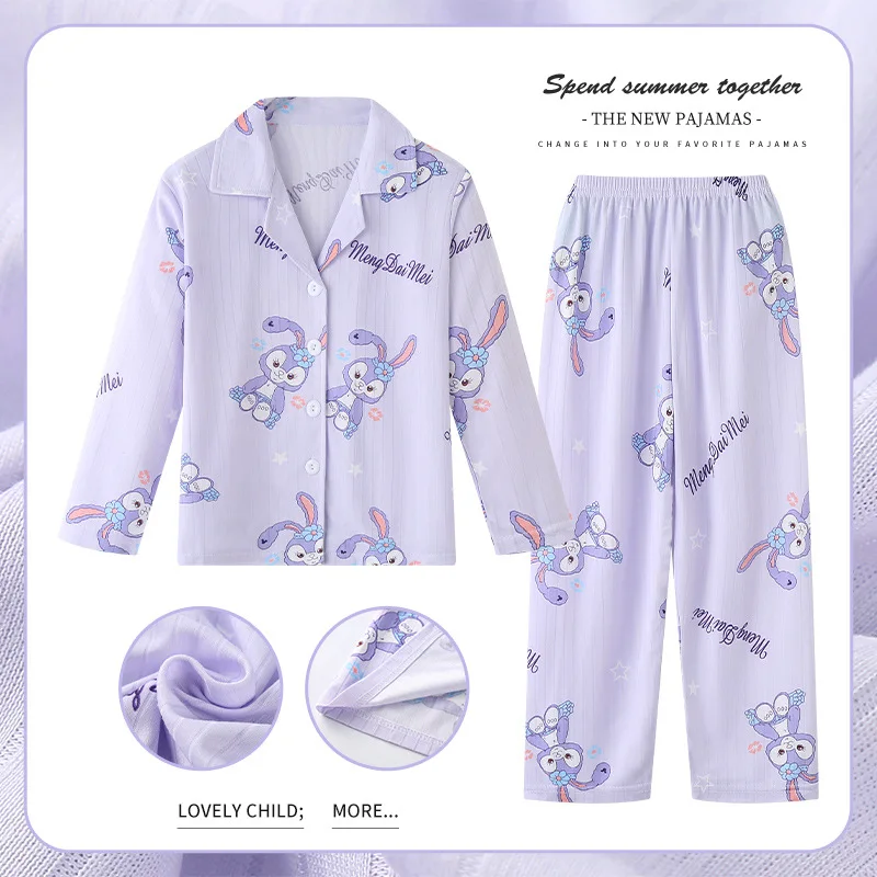 Stellalou Linabell Printed Pajamas Cartoon Children's Nightgown Girls Autumn Lapel Long Sleeve Sleepwear Fashion Home Clothes
Stellalou Linabell Printed Pajamas Cartoon Children's Nightgown Girls Autumn Lapel Long Sleeve Sleepwear Fashion Home Clothes