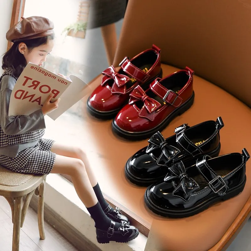 Kids School Shoes For Girls Leather Shoes Fashion Black Soft-soled Princess Shoes Students Campus Performance Shoes Size 27-38
Kids School Shoes For Girls Leather Shoes Fashion Black Soft-soled Princess Shoes Students Campus Performance Shoes Size 27-38