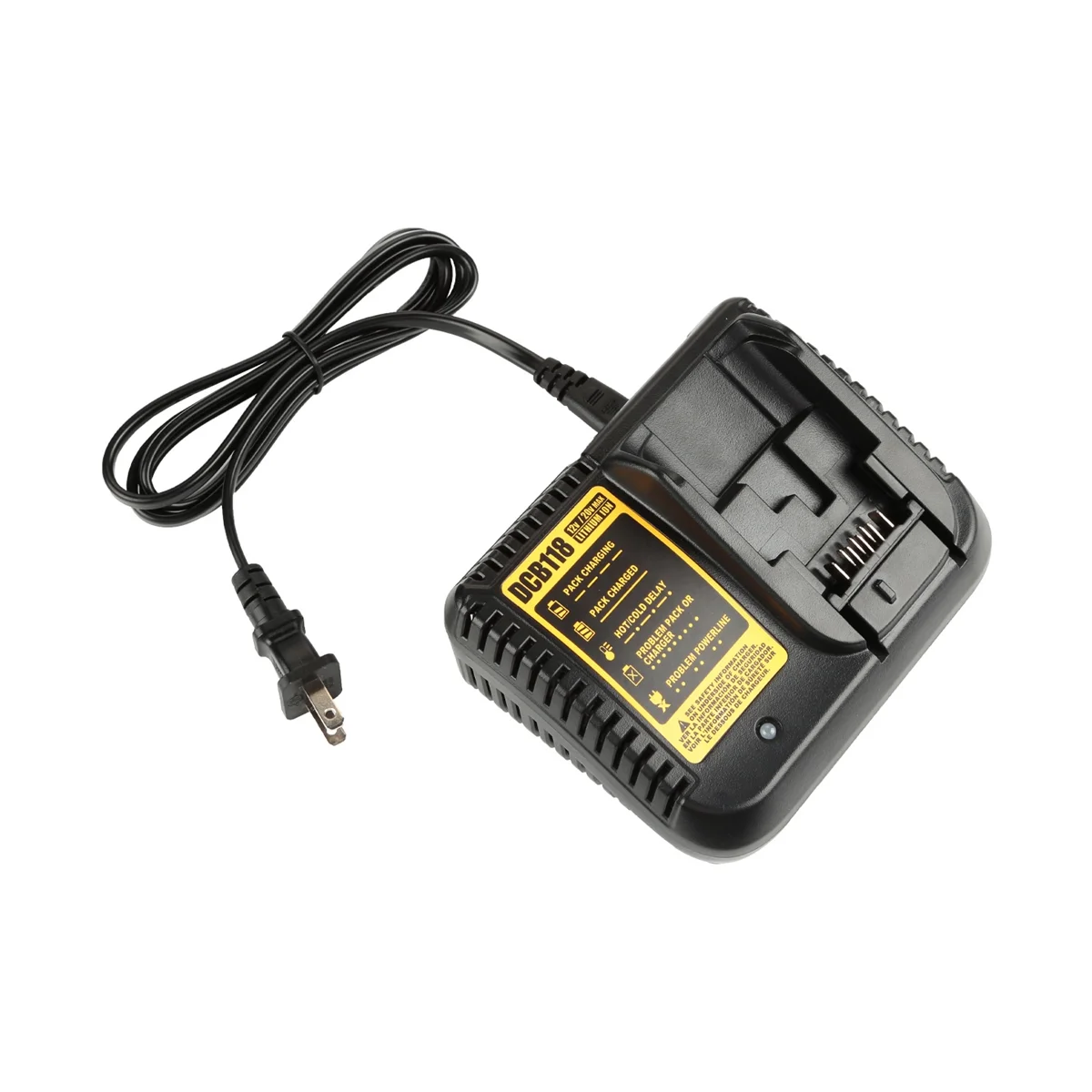 DCB118 Battery Charger for Dewalt Battery 12V 14.4V 18V 20V DCB200 DCB201 DCB203 DCB205 DCB206 DCB140 &DCB121 US Plug
DCB118 Battery Charger for Dewalt Battery 12V 14.4V 18V 20V DCB200 DCB201 DCB203 DCB205 DCB206 DCB140 &DCB121 US Plug