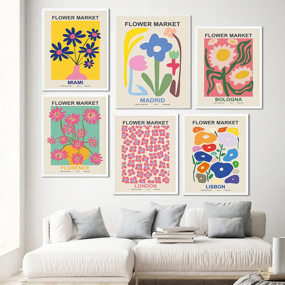 Abstract Flower Market Vintage Minimalist Wall Art Canvas Painting Nordic Posters And Prints Exhibition Pictures For Living Room
Abstract Flower Market Vintage Minimalist Wall Art Canvas Painting Nordic Posters And Prints Exhibition Pictures For Living Room