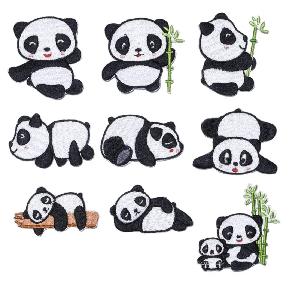 9Pcs/lot Cartoon Panda iron on Patch for Children Clothing Sticker DIY Sew on Ironing Embroidery Patch Appliques T Shirt Badge
9Pcs/lot Cartoon Panda iron on Patch for Children Clothing Sticker DIY Sew on Ironing Embroidery Patch Appliques T Shirt Badge