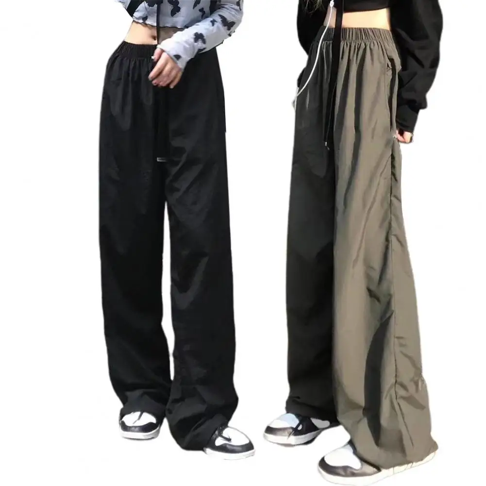 Women Cargo Pants Trousers Elastic Waist Loose Stretchy Breathable Polyester Solid Color Lady Cargo Pants Female Clothes
Women Cargo Pants Trousers Elastic Waist Loose Stretchy Breathable Polyester Solid Color Lady Cargo Pants Female Clothes