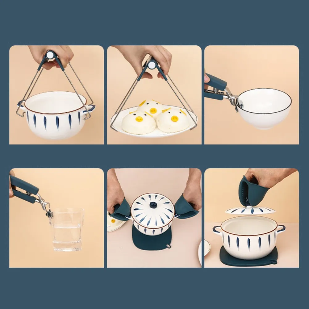 Hot Dish Clamp Anti Scalding Bowl Metal Clip Heat Resistant Kitchen Gripper Dish Non-Slip Bowl Kitchen Utensil Holder Tool
Hot Dish Clamp Anti Scalding Bowl Metal Clip Heat Resistant Kitchen Gripper Dish Non-Slip Bowl Kitchen Utensil Holder Tool
