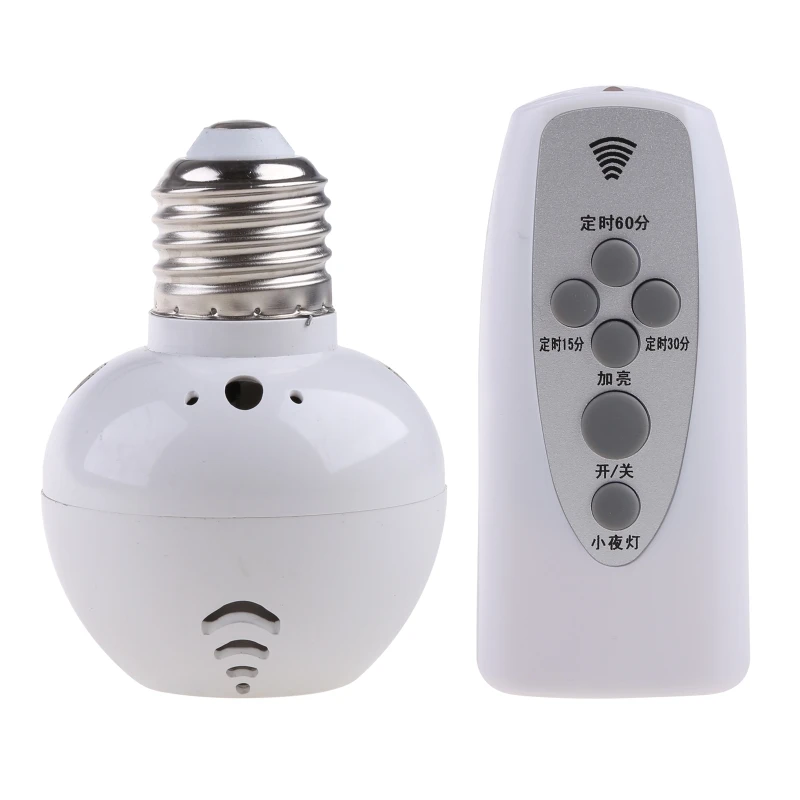 T5EB E27 Bulb Base Holder Remote Control Lamp Holder Dimmable Light Socket Holder
T5EB E27 Bulb Base Holder Remote Control Lamp Holder Dimmable Light Socket Holder