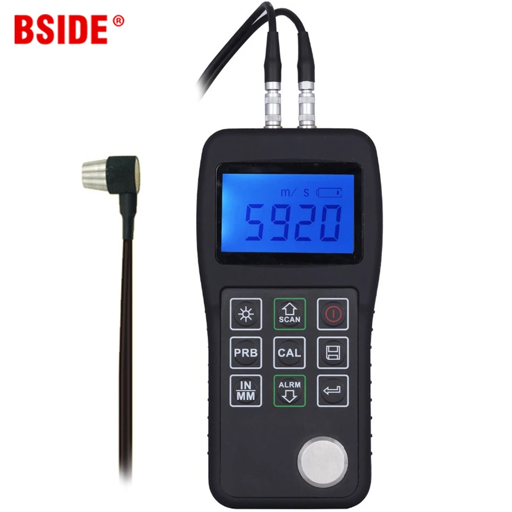 BSIDE Digital Ultrasonic Thickness Gauge High Precision Metallic ceramics composites Tester Meter 0.75-300mm 0.01mm Resolution
BSIDE Digital Ultrasonic Thickness Gauge High Precision Metallic ceramics composites Tester Meter 0.75-300mm 0.01mm Resolution