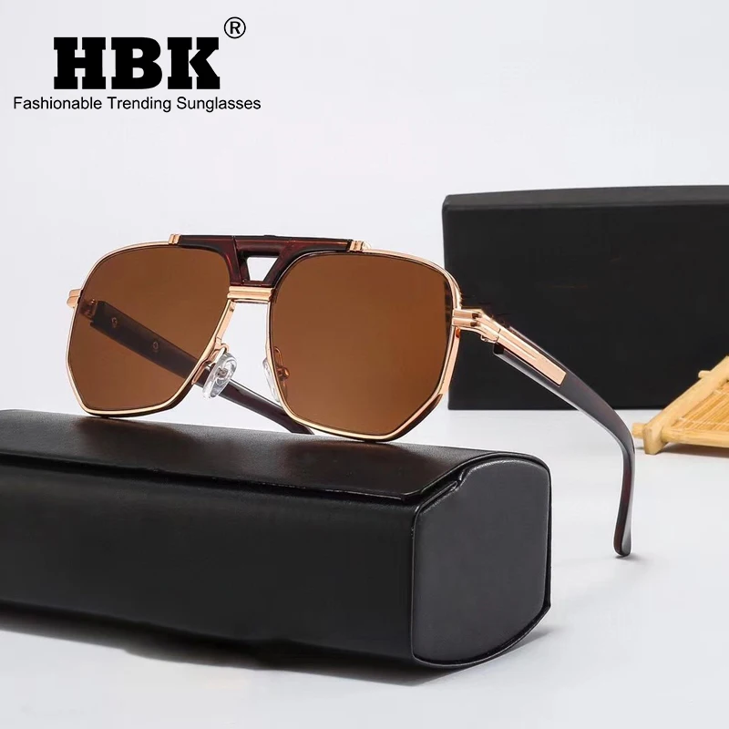 

HBK Fashion Classic Mach Six Style Square Cool Sunglasses Brand Design Men's Vintage Sunglasses Lunettes De Soleil Homme UV400