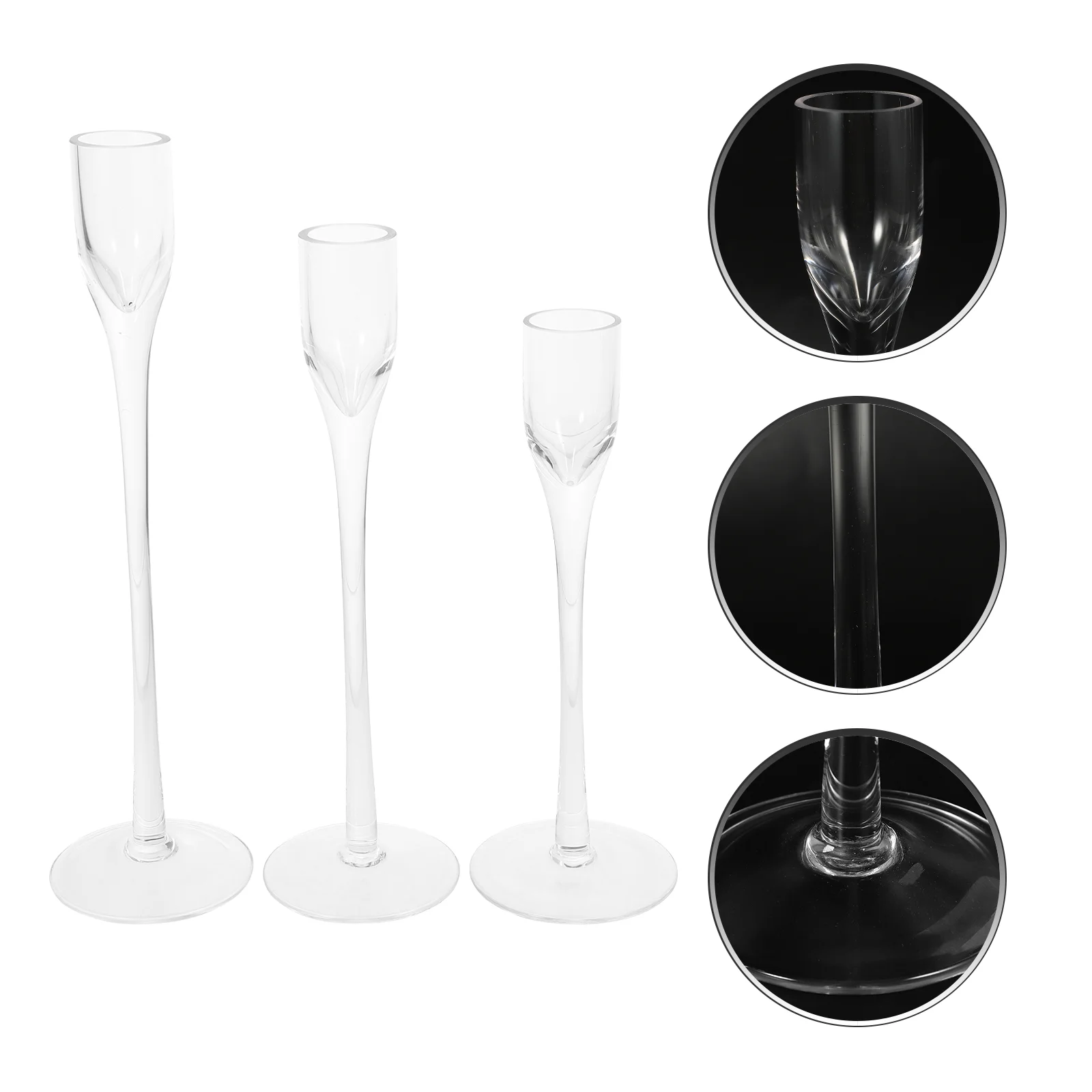 3 Pcs Glass Holder Cutainsforbedroom Candlestick Bling Decor Ornament Romantic Holders Tealight
3 Pcs Glass Holder Cutainsforbedroom Candlestick Bling Decor Ornament Romantic Holders Tealight