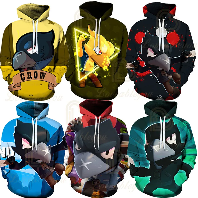 Cute Crow Raven Sweatshirt JANET BONNIE Barley Bravo Children Sandy Game 3D Hoodie Clothing Fashion Kids Tops Boys Girls
Cute Crow Raven Sweatshirt JANET BONNIE Barley Bravo Children Sandy Game 3D Hoodie Clothing Fashion Kids Tops Boys Girls