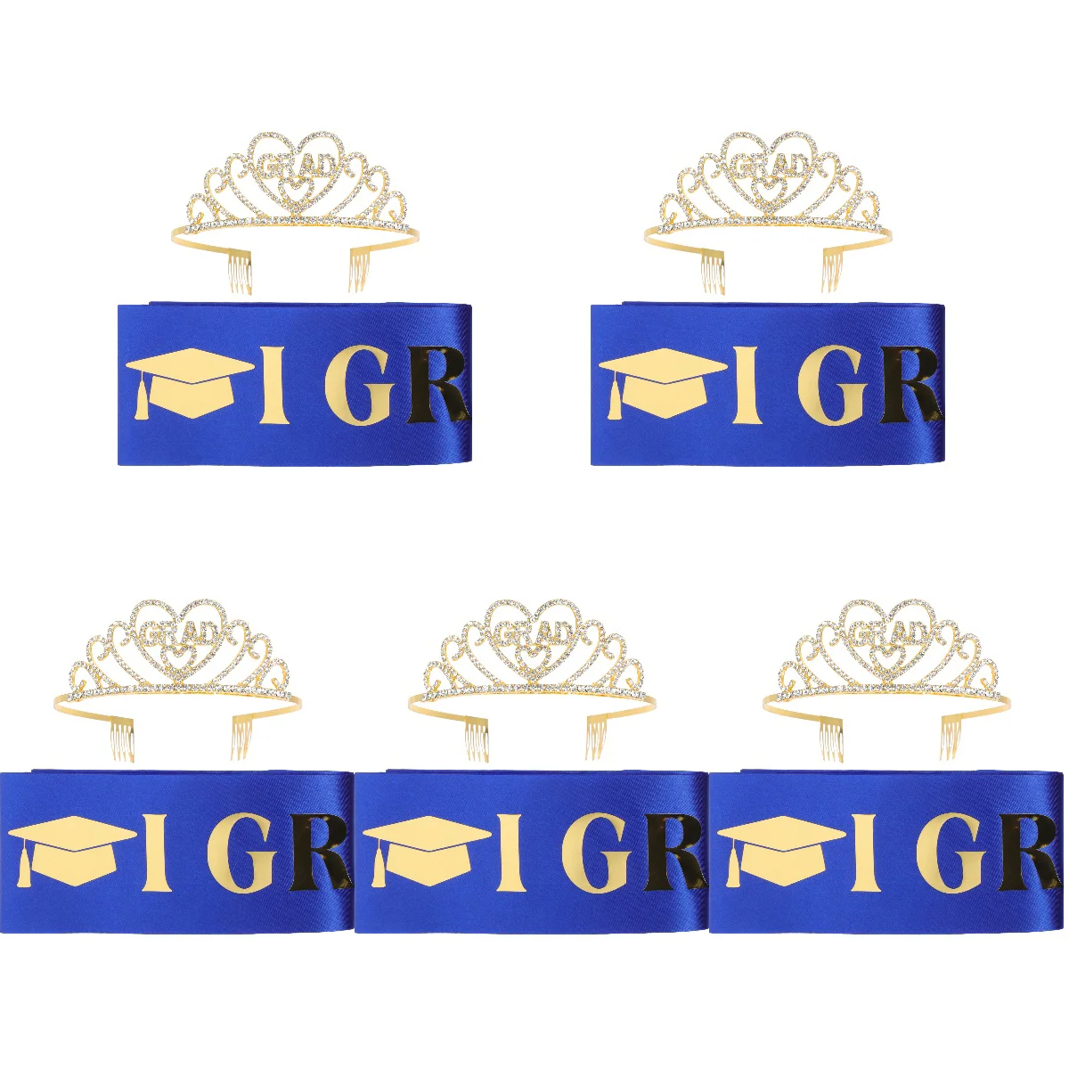 5 Sets of Grad 2023 Sash for Graduation Graduate Tiara Graduate Sash Graduation Shoulder Strap Graduation Party Decor
5 Sets of Grad 2023 Sash for Graduation Graduate Tiara Graduate Sash Graduation Shoulder Strap Graduation Party Decor