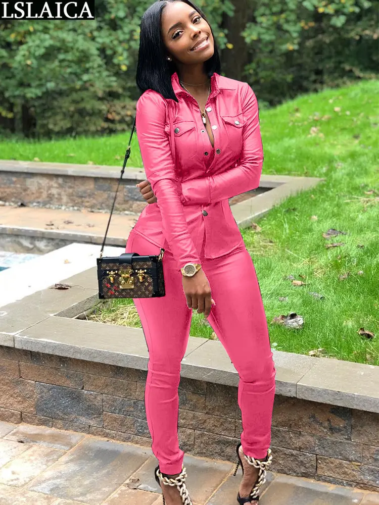 Узкие брюки; Комплект из 2 предметов; Модная одежда для женские костюмы; Новинка 2023 года; Топ с длинными рукавами; Осенний Женский комплект; Повседневная одежда из искусственной кожи 
Узкие брюки; Комплект из 2 предметов; Модная одежда для женские костюмы; Новинка 2023 года; Топ с длинными рукавами; Осенний Женский комплект; Повседневная одежда из искусственной кожи