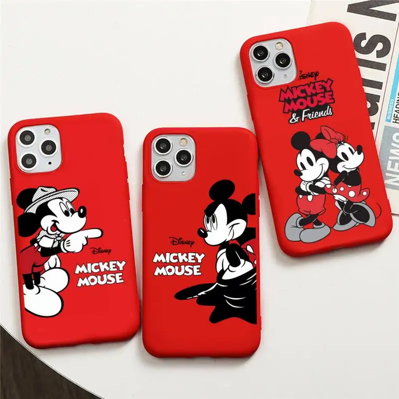 Cute Mickey Minnie Mouse Phone Case For iphone 13 12 11 Pro Max Mini XS 8 7 6 6S Plus X SE 2020 XR Red Cover
Cute Mickey Minnie Mouse Phone Case For iphone 13 12 11 Pro Max Mini XS 8 7 6 6S Plus X SE 2020 XR Red Cover
