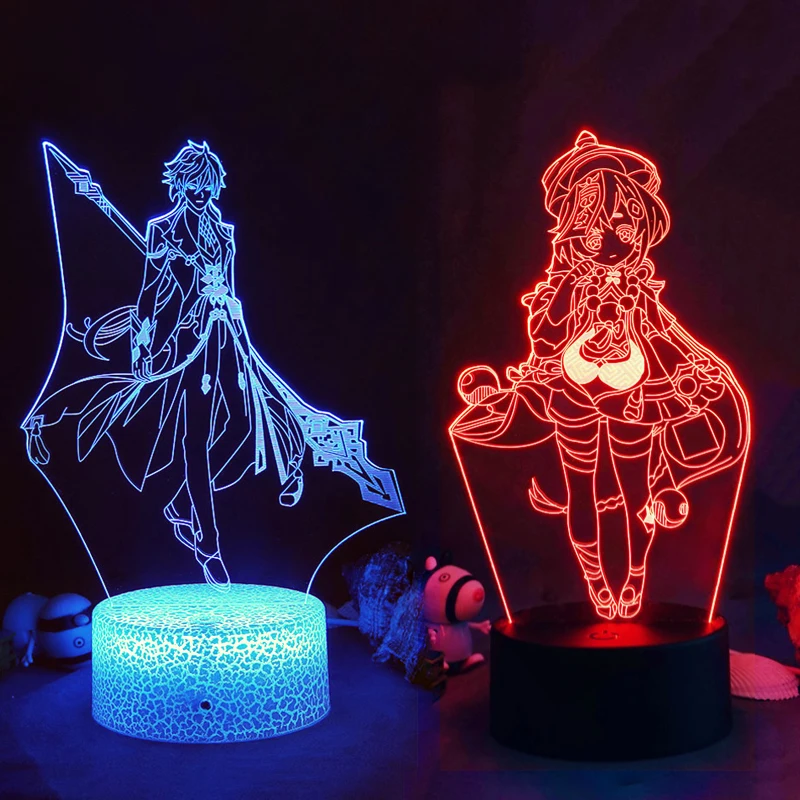3D Genshin Impact 7 Colors Night Light Game Action Figures Eula Hu Tao Acrylic Model Touch LED Night Lamp Toys for Children Gift
3D Genshin Impact 7 Colors Night Light Game Action Figures Eula Hu Tao Acrylic Model Touch LED Night Lamp Toys for Children Gift