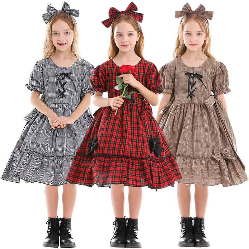 Halloween Cosplay Anime Game Three-color Lolita Japanese Plaid Bow Dress Lolita Photo Suit Lolita Dress
Halloween Cosplay Anime Game Three-color Lolita Japanese Plaid Bow Dress Lolita Photo Suit Lolita Dress