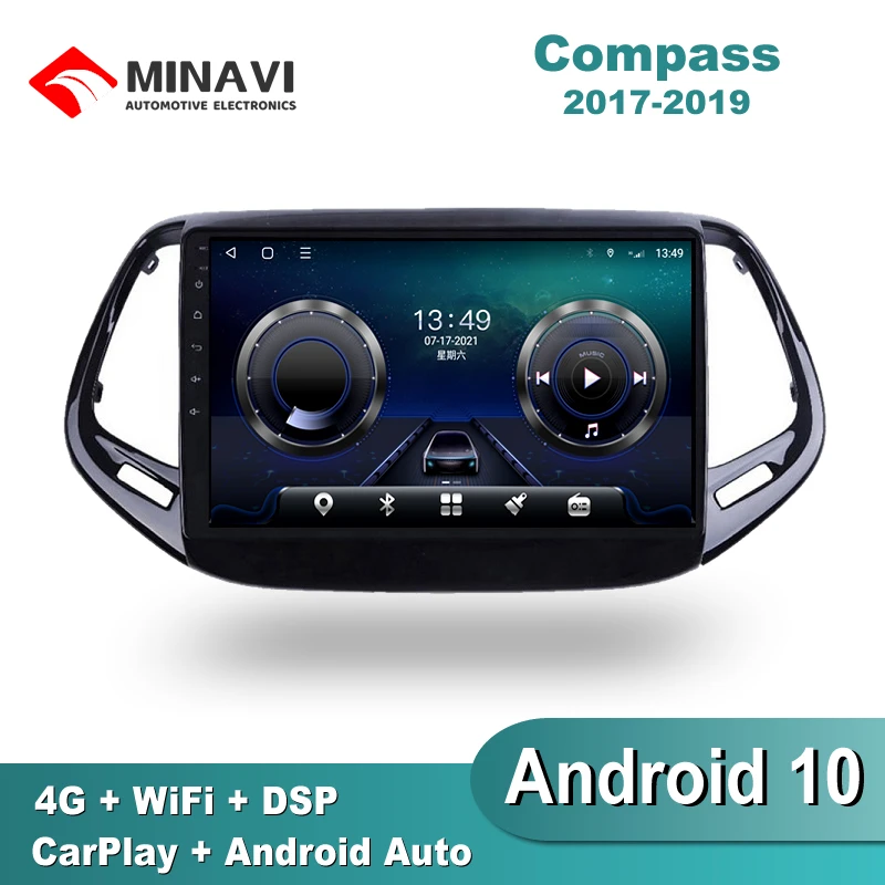 10'' HD Android 10 For Jeep compass 2017-2019 Car Radio Multimedia GPS Navigation Navi Player Auto Stereo WIFI
10'' HD Android 10 For Jeep compass 2017-2019 Car Radio Multimedia GPS Navigation Navi Player Auto Stereo WIFI