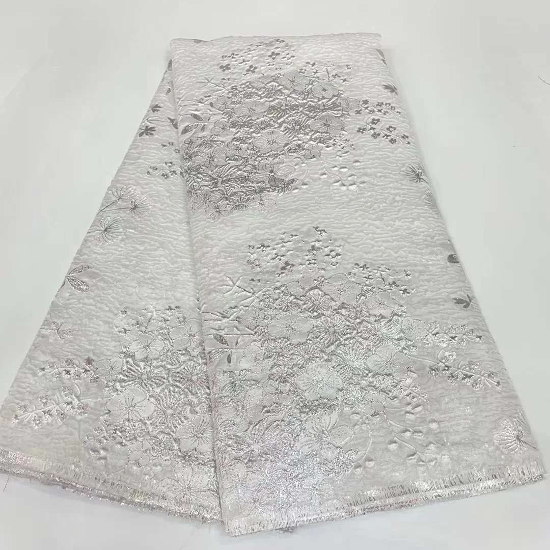 New White African Tulle Lace Fabric 2022 Satin Nigerian Brocade Gild Jacquard Lace Fabric French Lace For Dress Women Cloth
New White African Tulle Lace Fabric 2022 Satin Nigerian Brocade Gild Jacquard Lace Fabric French Lace For Dress Women Cloth