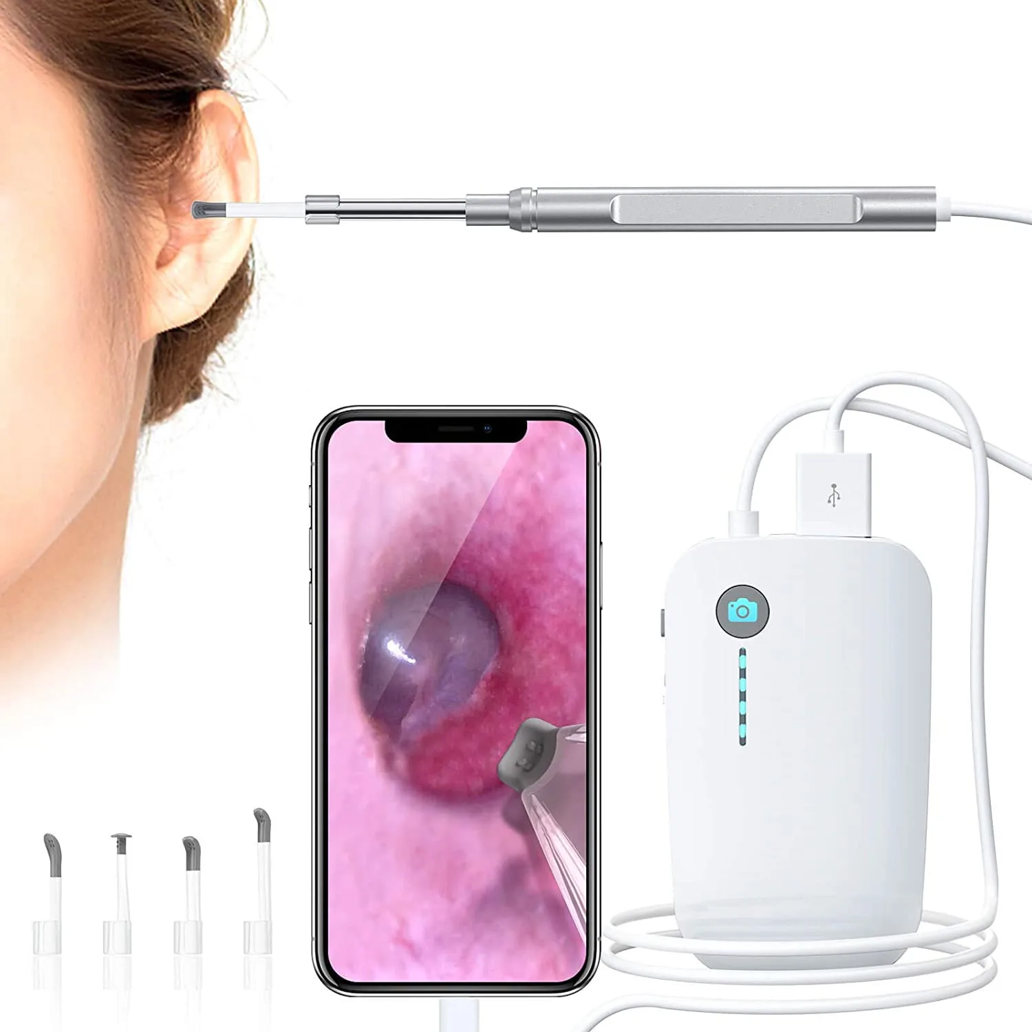 3,9 мм беспроводной визуальный Otoscope ушной эндоскоп камера 720P HD Инспекционная камера цифровой инструмент для чистки ушей для Iphone Android
3,9 мм беспроводной визуальный Otoscope ушной эндоскоп камера 720P HD Инспекционная камера цифровой инструмент для чистки ушей для Iphone Android