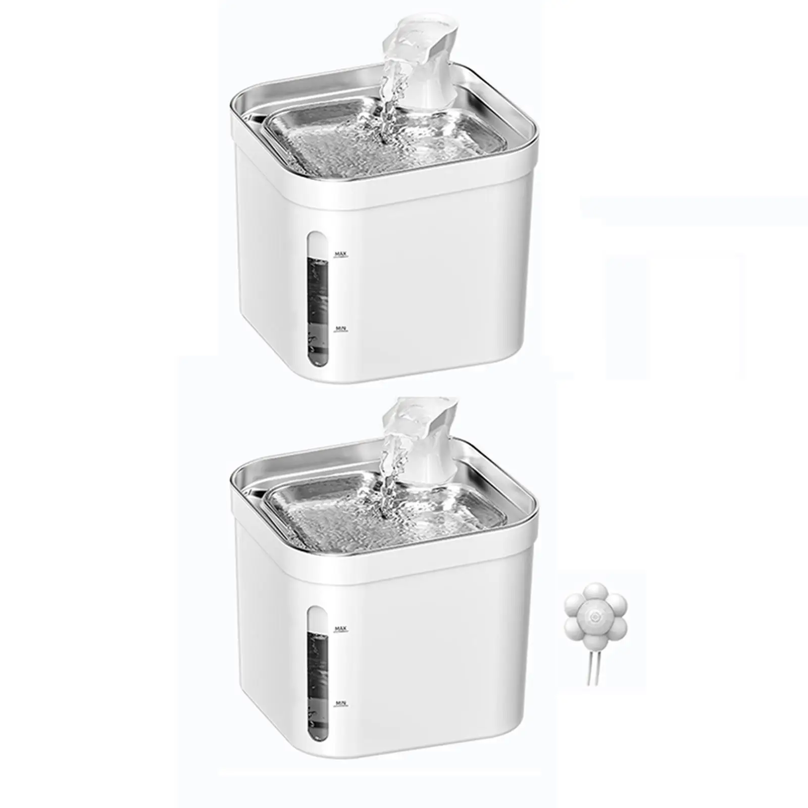 Automatic Cat Water Fountain Silent Feeding Bowl Drinker, Portable 2.2L Dog Water Dispenser for Kitty Travel Supplies Dogs
Automatic Cat Water Fountain Silent Feeding Bowl Drinker, Portable 2.2L Dog Water Dispenser for Kitty Travel Supplies Dogs
