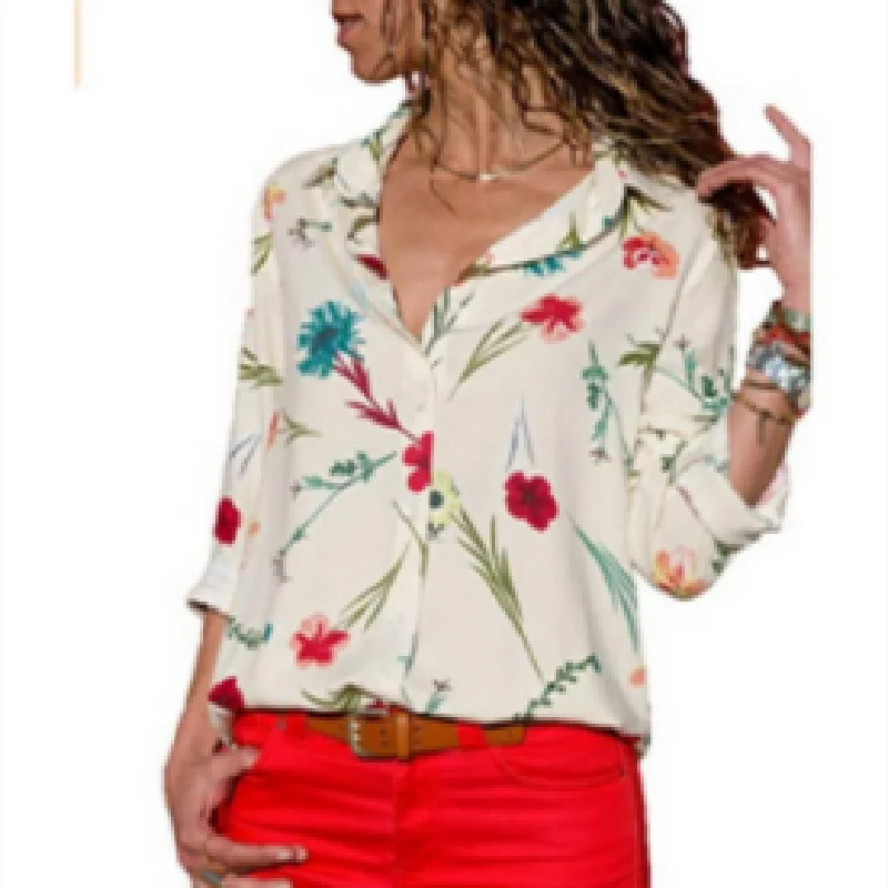 Блузка женская шифоновая в полоску, с длинным рукавом, на пуговицах
Блузка женская шифоновая в полоску, с длинным рукавом, на пуговицах