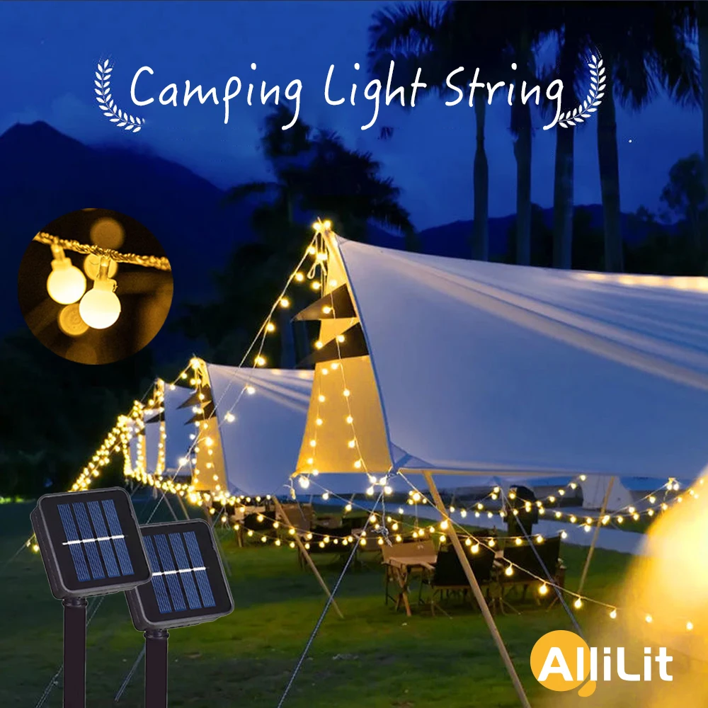 AlliLit Camping Solar String Lights Outdoor 200 Led Crystal Globe Waterproof Fairy Garland Christmas Decor Garden Party
AlliLit Camping Solar String Lights Outdoor 200 Led Crystal Globe Waterproof Fairy Garland Christmas Decor Garden Party
