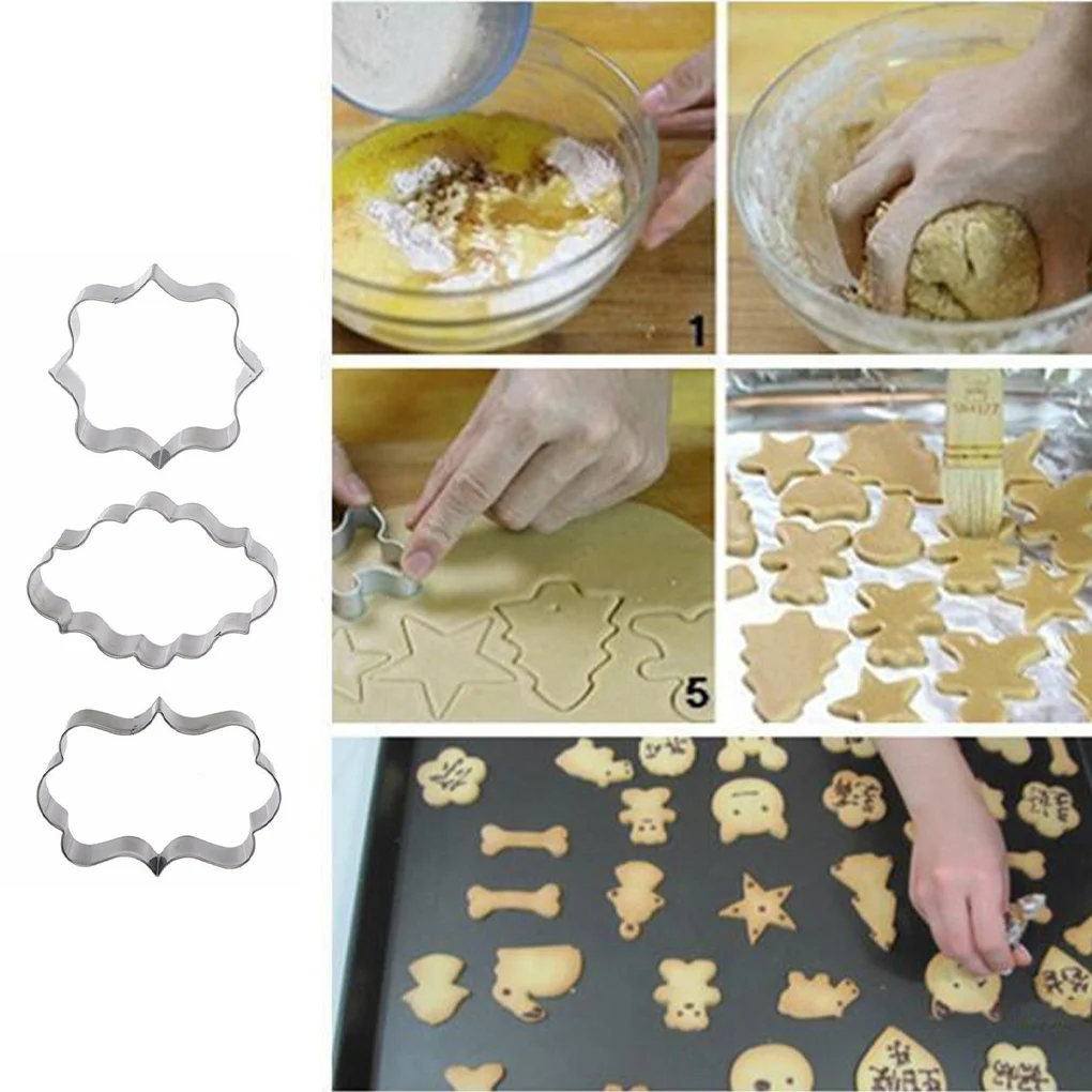 Pack of 3 Cake Mold DIY Crafting Reusable Stainless Steel Molds Baking Decorating Household Mould for Cookie Candy
Pack of 3 Cake Mold DIY Crafting Reusable Stainless Steel Molds Baking Decorating Household Mould for Cookie Candy