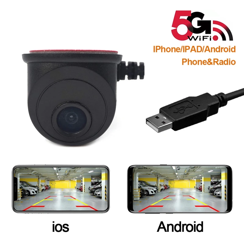 Car 5G Wifi Camera Wireless Rear View Reverse Backup Camera Waterproof HD Front View Camera USB Power Supply
Car 5G Wifi Camera Wireless Rear View Reverse Backup Camera Waterproof HD Front View Camera USB Power Supply