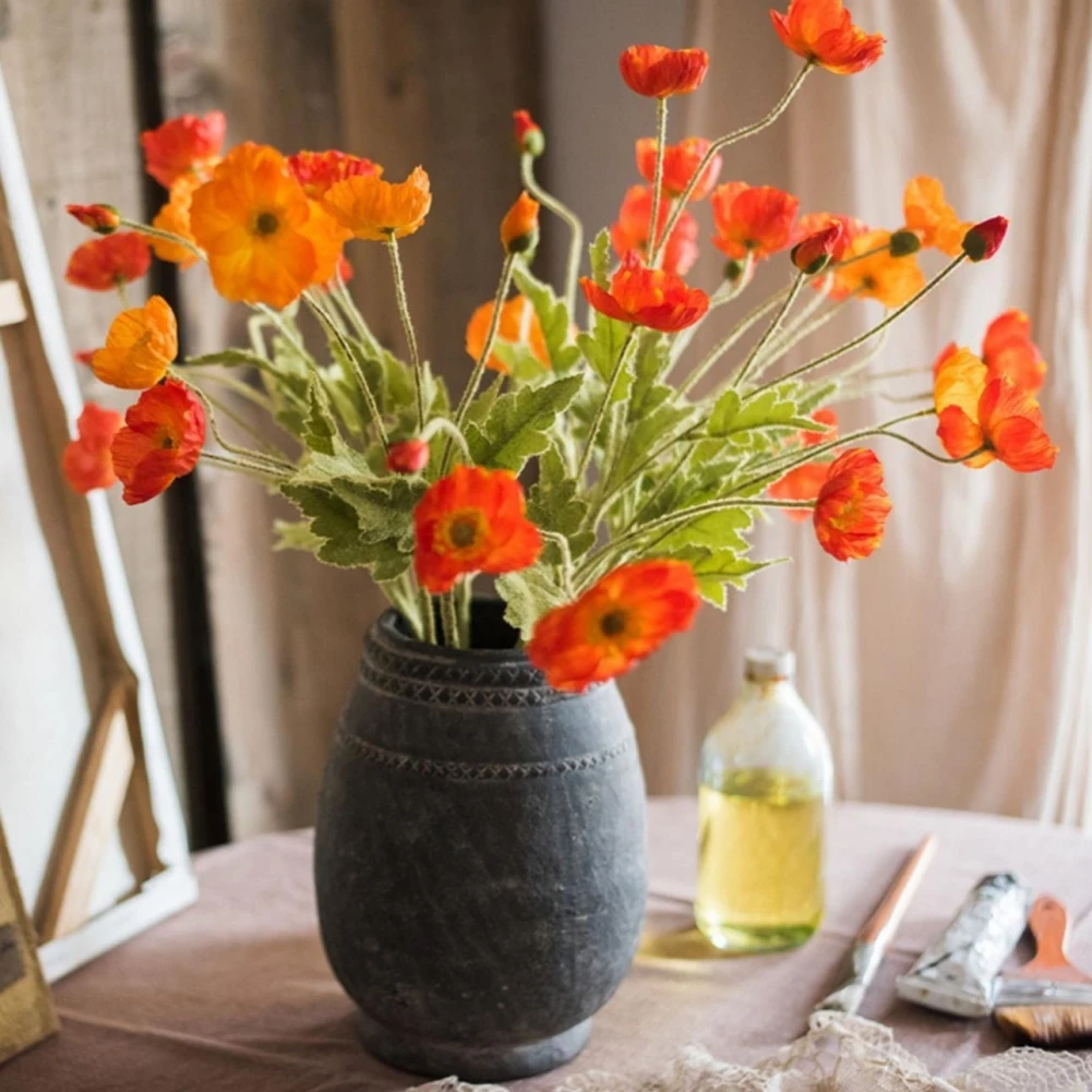 Beautiful Artificial Poppy Sunset Red Silk Flower Fake Poppy Bouquet Artificial Flower Branch For DIY Home Wedding Wreath Decor
Beautiful Artificial Poppy Sunset Red Silk Flower Fake Poppy Bouquet Artificial Flower Branch For DIY Home Wedding Wreath Decor