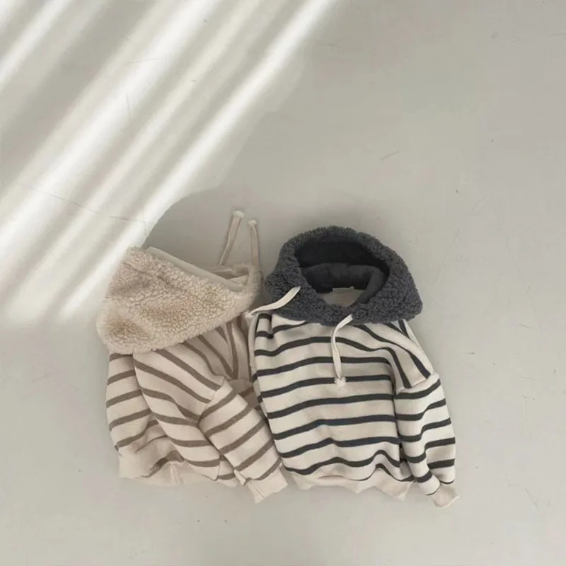 Toddler Baby Sweatshirt for Girls Boys Spring Autumn Striped Hoodies Shirt Tops Kids Children Vestido Custome Clothing
Toddler Baby Sweatshirt for Girls Boys Spring Autumn Striped Hoodies Shirt Tops Kids Children Vestido Custome Clothing